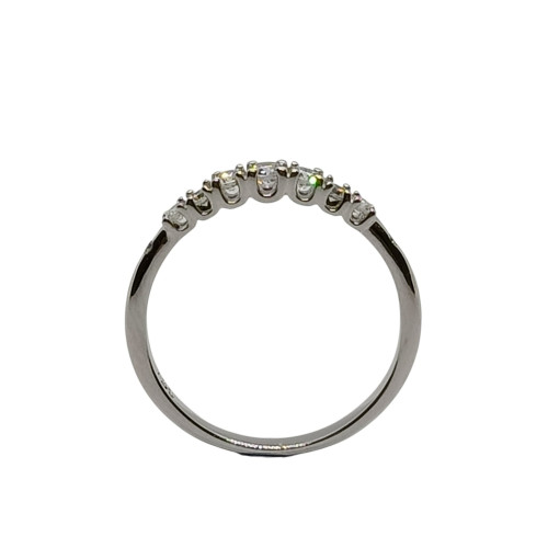 ANILLO MEDIA ALIANZA DE COMPROMISO CON DIAMANTES