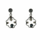 Pendientes de plata con circonitas de colores Pendientes de plata con circonitas de colores