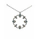 Collar de plata con circonitas