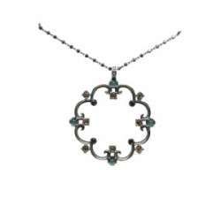 Collar de plata con circonitas