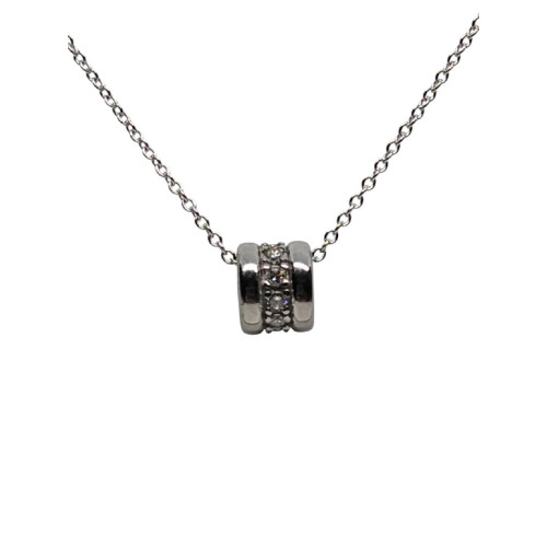Collar de plata con circonitas