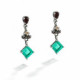 Pendientes de plata con circonitas de colores Pendientes de plata con circonitas de colores