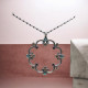 Collar de plata con circonitas