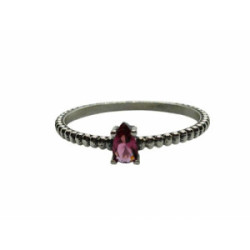 Anillo de plata con circonita
