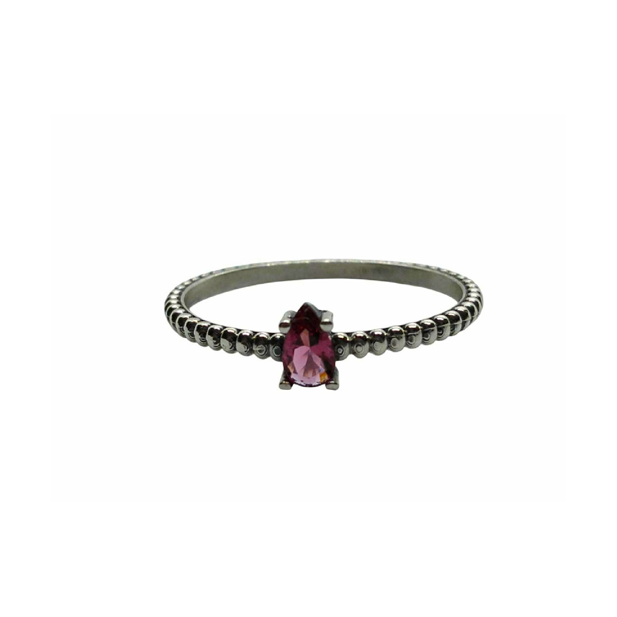 Anillo de plata con circonita