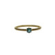 Anillo de plata con baño chapado y circonita Anillo de plata con baño chapado y circonita