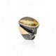 Anillo de plata y oro con citrino
