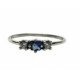 Anillo de plata con circonitas