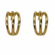 Pendientes de plata estilo aros con baño chapado Pendientes de plata estilo aros con baño chapado