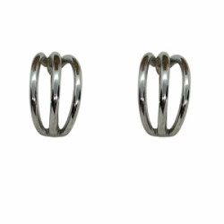 Pendientes de plata estilo aros