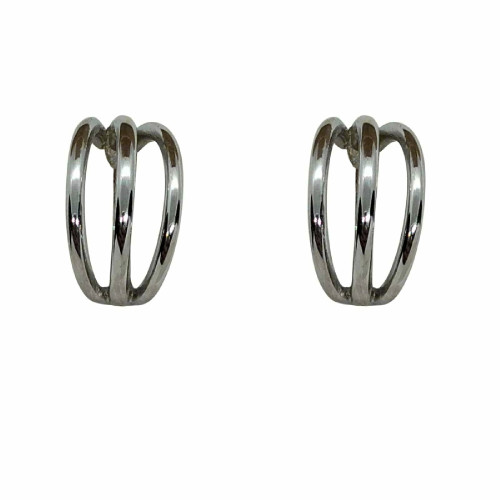 Pendientes de plata estilo aros