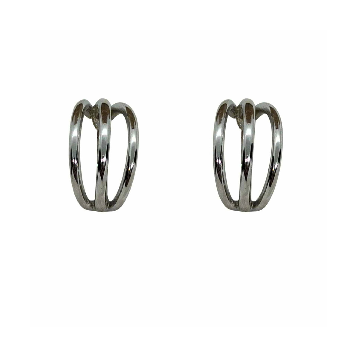 Pendientes de plata estilo aros