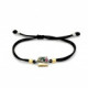Pulsera de plata con macramé y circonitas Pulsera de plata con macramé y circonitas