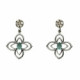 Pendientes de plata con circonitas de colores