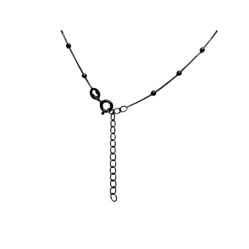 Collar de plata con circonitas y con forma de búho