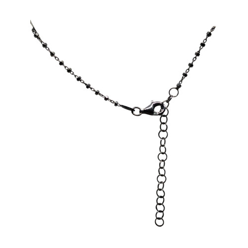Collar de plata con circonitas y nácar