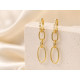 Pendientes de oro amarillo y diamantes