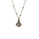 Collar de plata chapada con circonita y nácar Collar de plata chapada con circonita y nácar