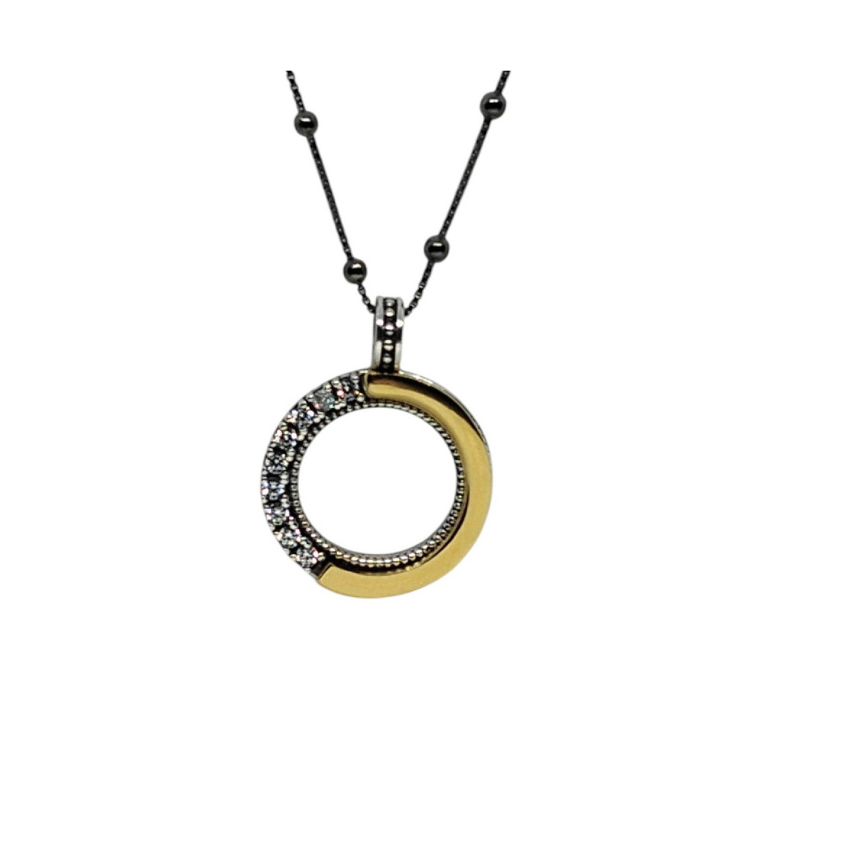Collar de plata con circonitas