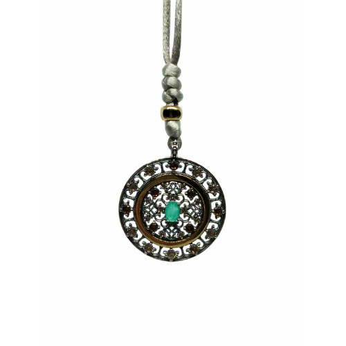 Collar de plata con circonitas