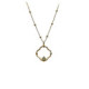 Collar de plata chapada con circonita Collar de plata chapada con circonita