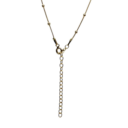 Collar de plata chapada con circonitas
