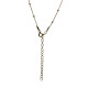 Collar de plata chapada con circonita Collar de plata chapada con circonita