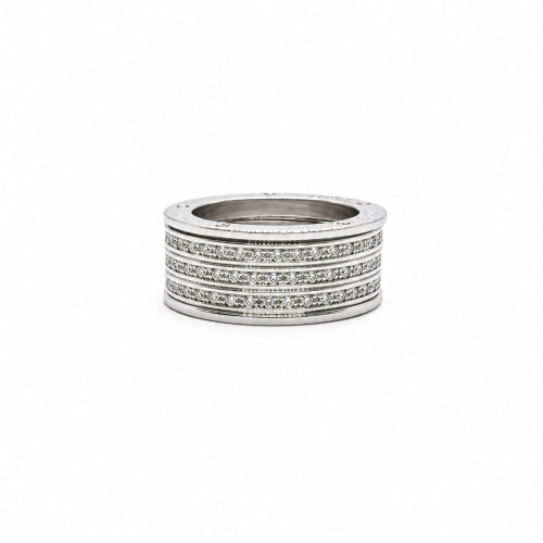 ANILLO DE ORO BLANCO Y DIAMANTES