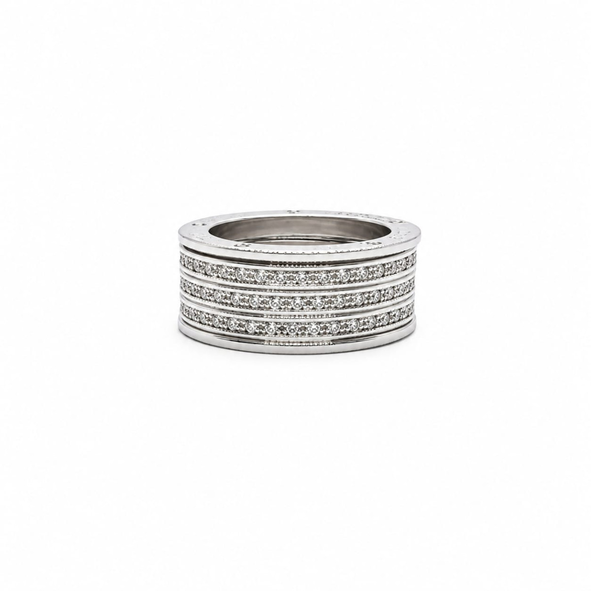 ANILLO DE ORO BLANCO Y DIAMANTES