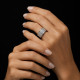 ANILLO DE ORO BLANCO Y DIAMANTES