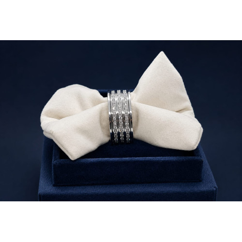 ANILLO DE ORO BLANCO Y DIAMANTES