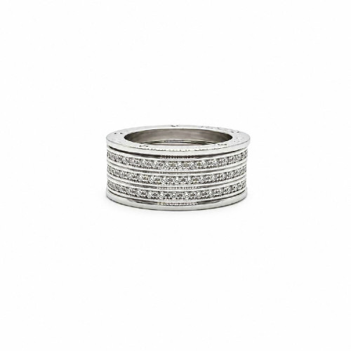 ANILLO DE ORO BLANCO Y DIAMANTES
