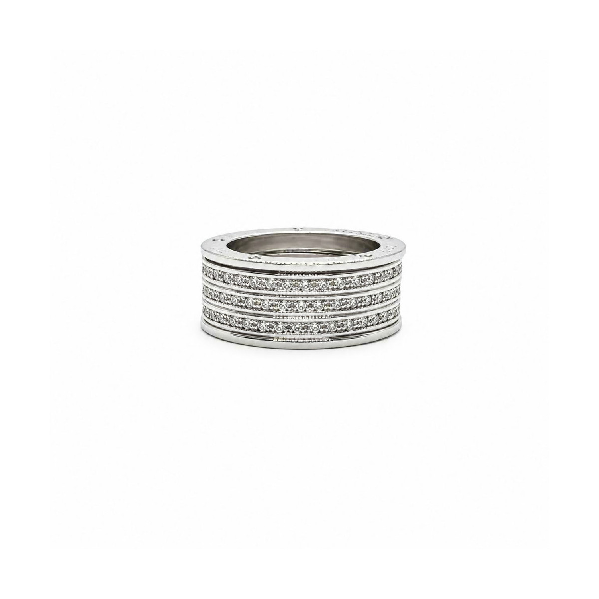 ANILLO DE ORO BLANCO Y DIAMANTES