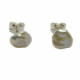 Pendientes de perla natural barrocas con plata