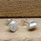 Pendientes de perla natural barrocas con plata