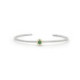 Pulsera de plata y oro con esmeralda