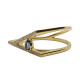 Anillo de oro amarillo con diamantes y zafiro