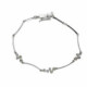 Pulsera estilo Rivière de oro blanco con diamantes