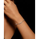 Pulsera estilo Rivière de oro blanco con diamantes