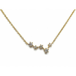 Gargantilla de oro amarillo con diamantes