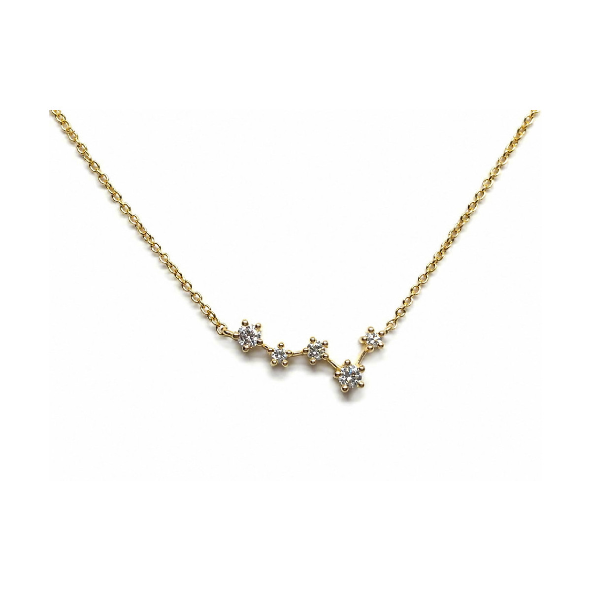 Gargantilla de oro amarillo con diamantes