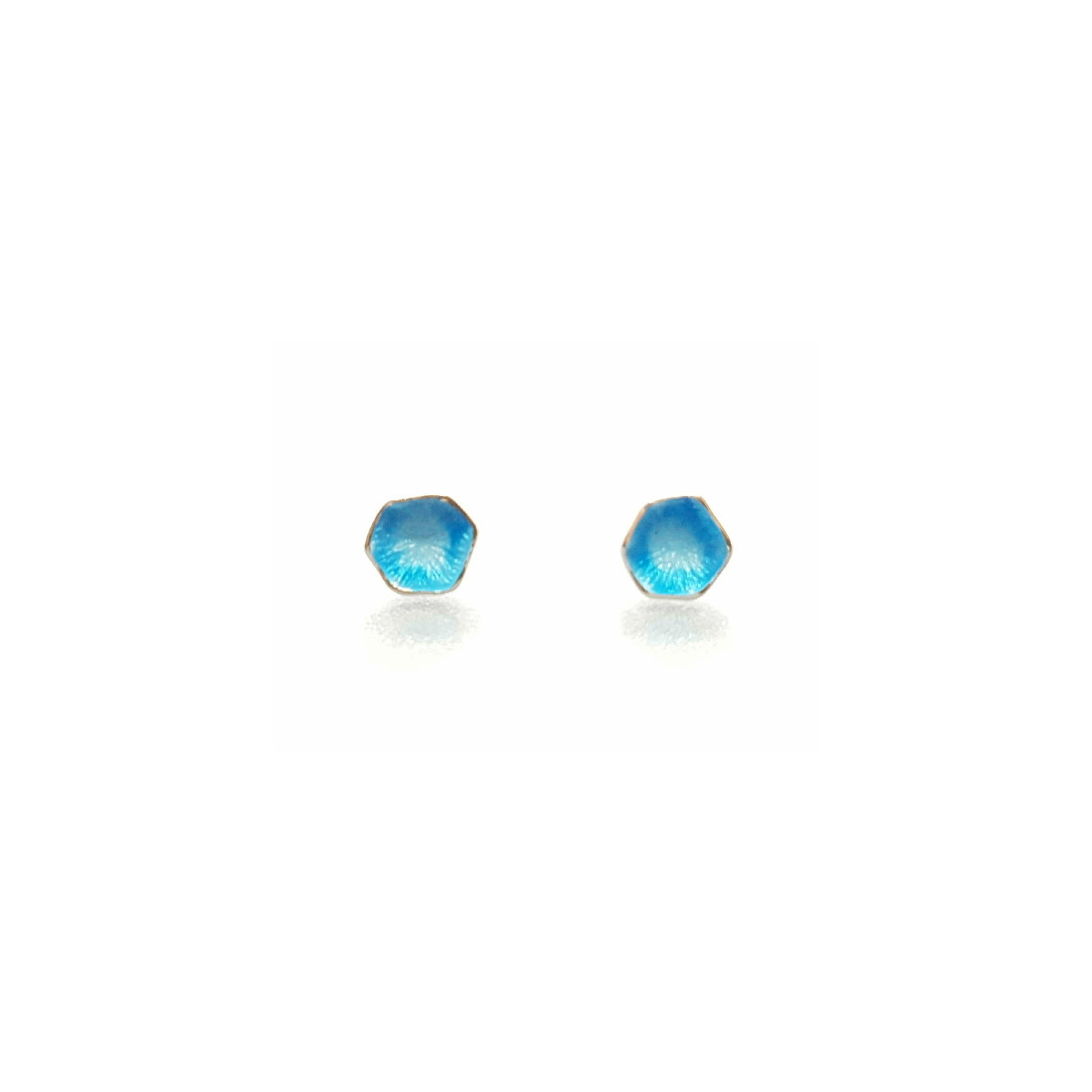 Pendientes de plata con esmalte