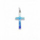 CRUZ DE PLATA con esmalte CRUZ DE PLATA con esmalte