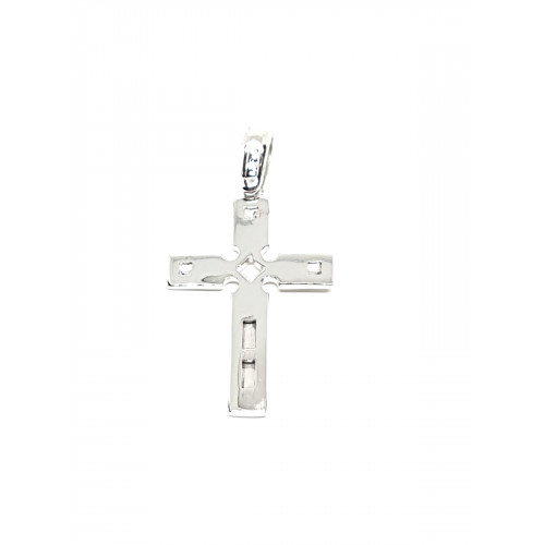Cruz combinada con oro amarillo y oro blanco