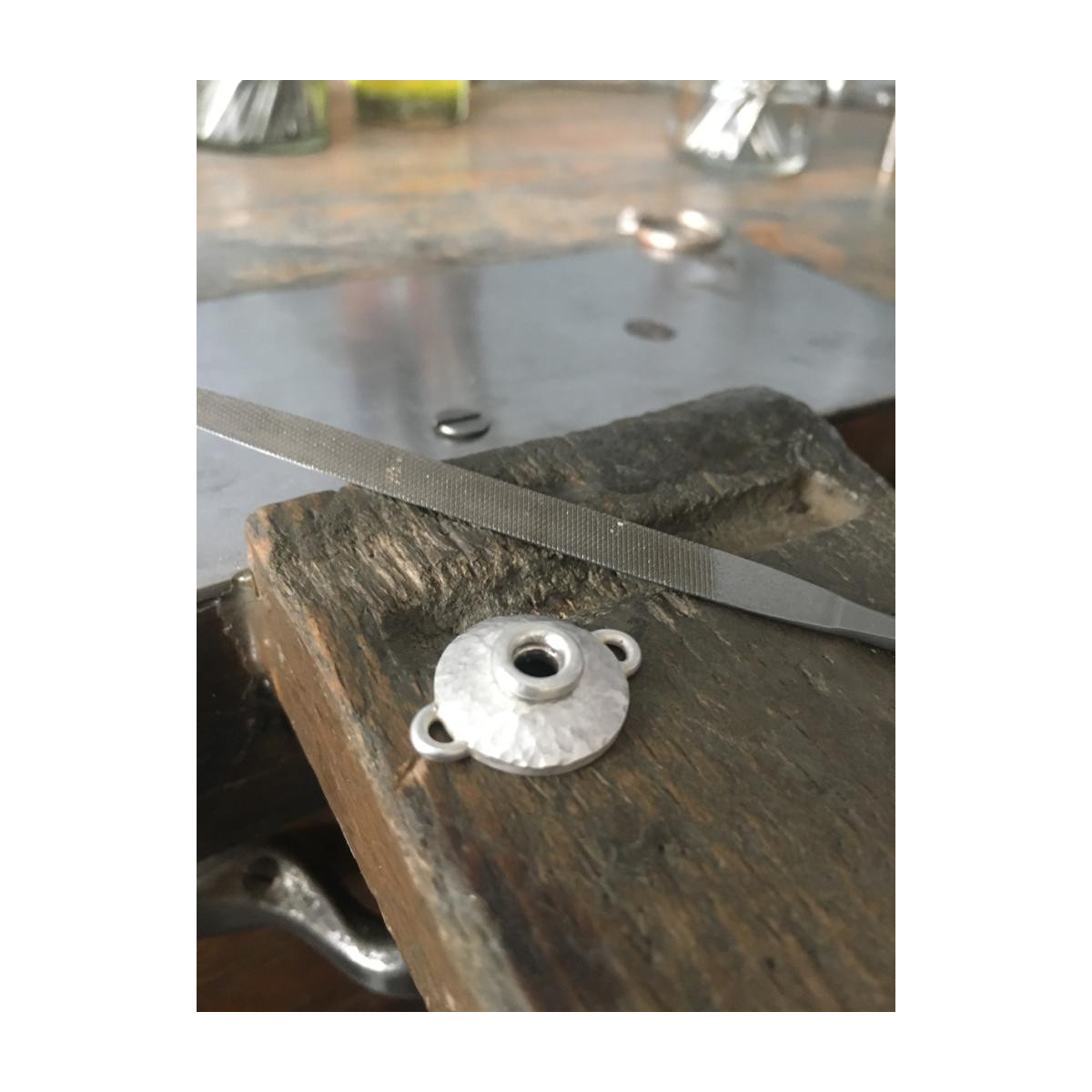 Pulsera de plata con amatista