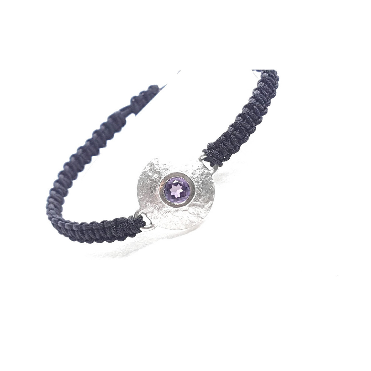 Pulsera de plata con amatista