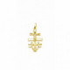 Cruz de caravaca de oro amarillo