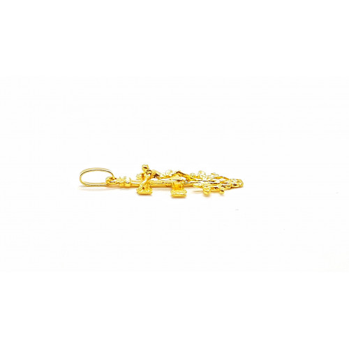 Cruz de caravaca de oro amarillo