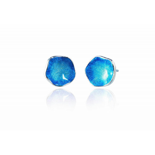 Pendientes de plata con esmalte