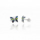 Pendientes de plata con esmalte